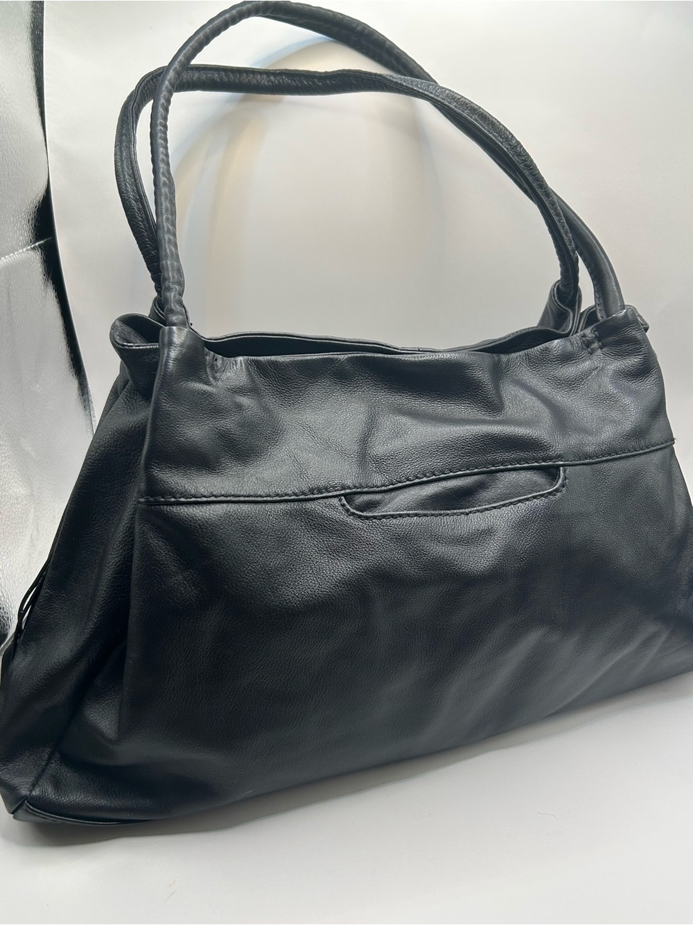 HOBO Prima Black Leather Hobo Shoulder Bag